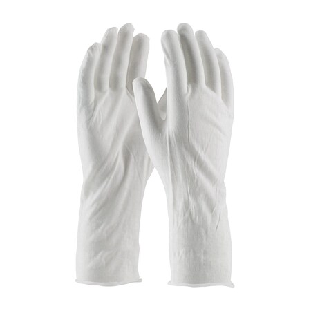 Pip Medium Weight Cotton Lisle Inspection Glove with Unhemmed Cuff - 14", 12PK 97-520/14